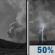Tonight: Smoke before 1am, then smoke and a slight chance of rain showers between 1am and 2am, then smoke and a chance of showers and thunderstorms. Mostly cloudy, with a low around 69. South wind 0 to 6 mph. Chance of precipitation is 50%. New rainfall amounts less than a tenth of an inch possible. Tonight: Smoke