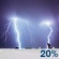 Sunday Night: Slight Chance Showers And Thunderstorms